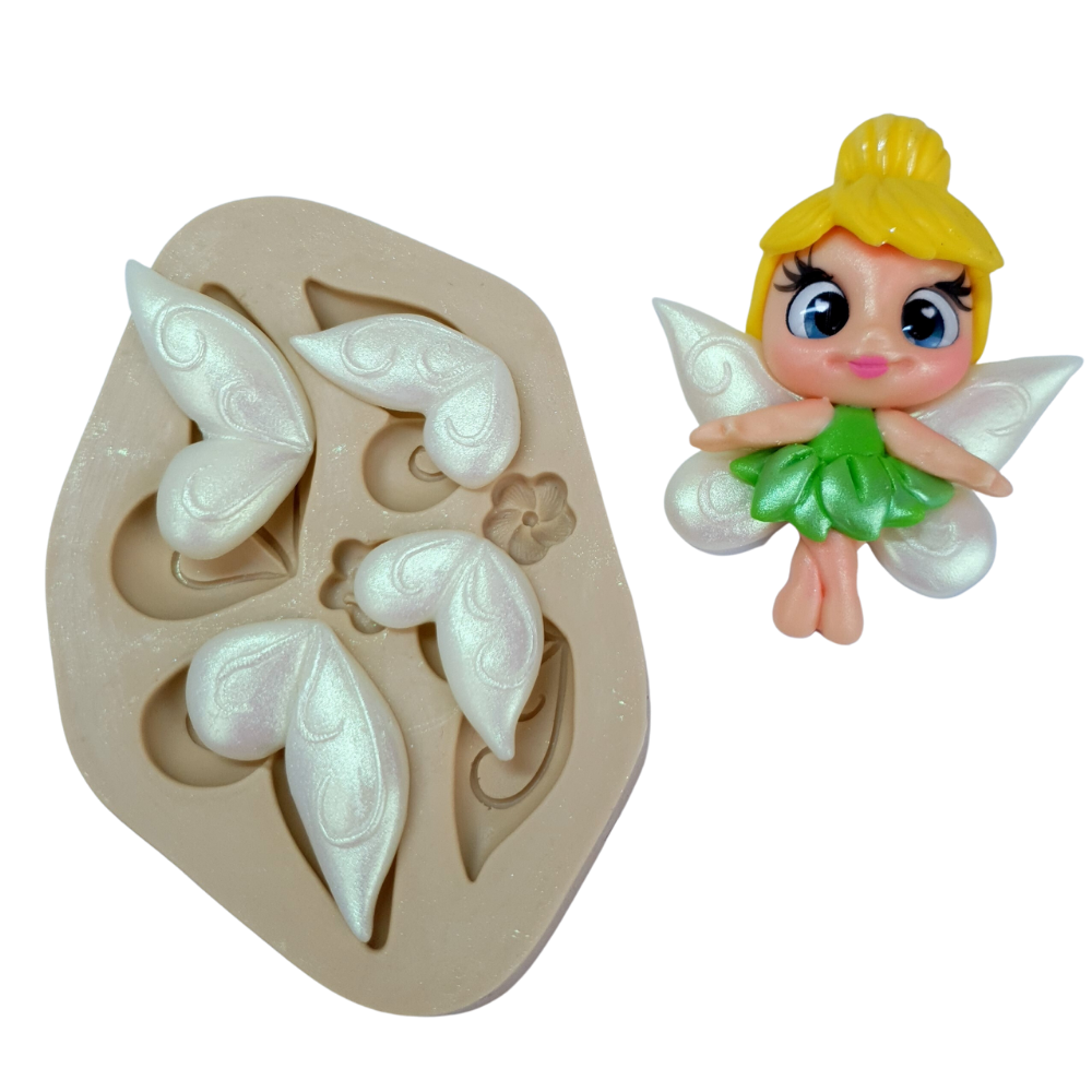 Molde de Silicone Fabrica de Apliques - Kit asas