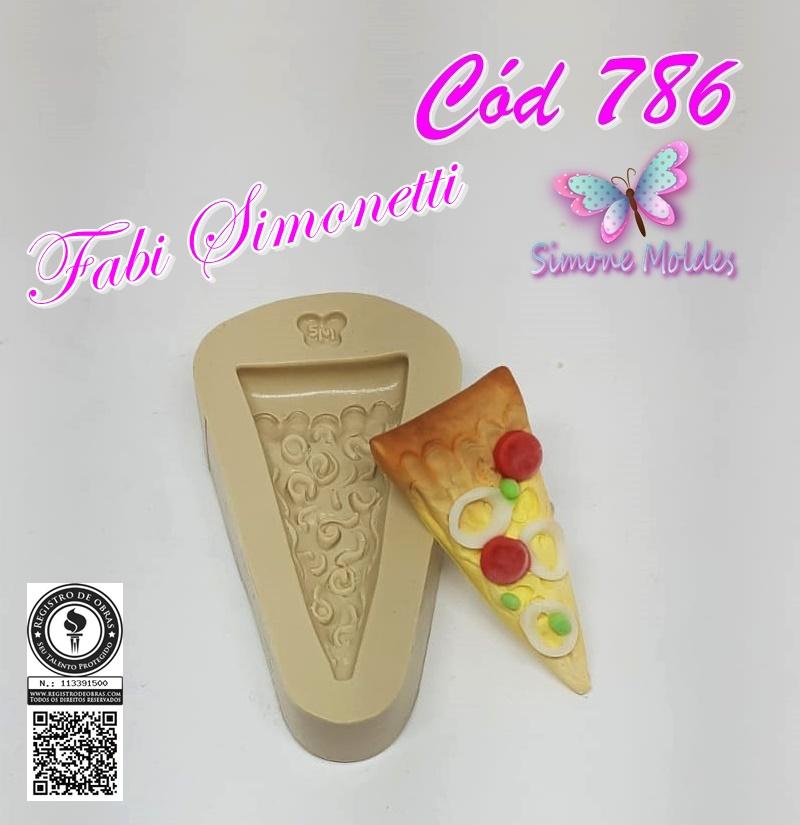 Molde de Silicone Fatia de Pizza - Cód 786