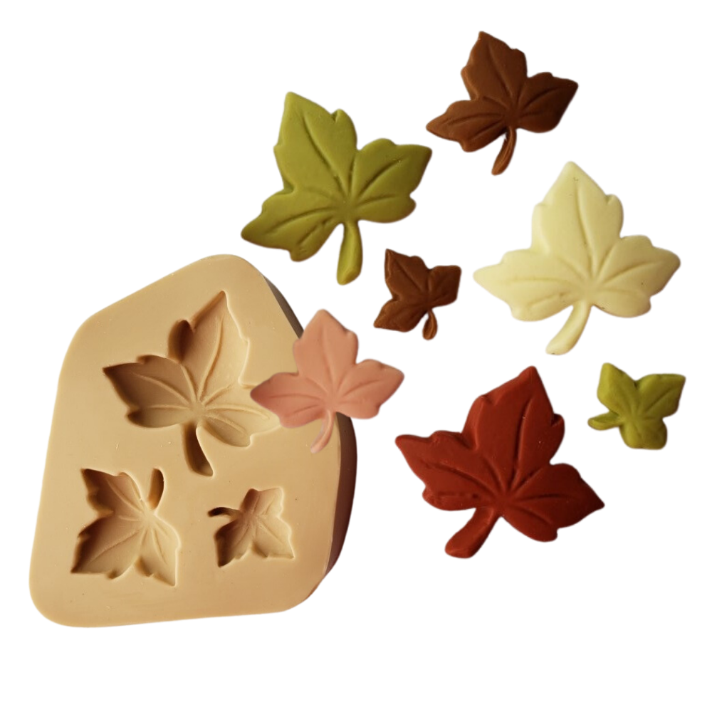 Molde de Silicone Folhas de Uva - Cód 045