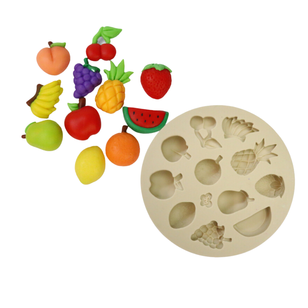 Molde de Silicone Frutinhas - P - Cód 1057