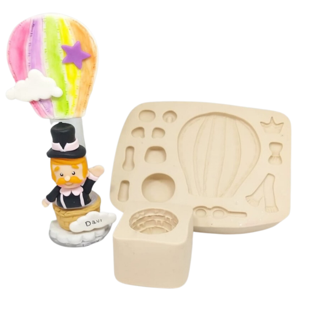 Molde de Silicone Kit Balão Baby - cód 382