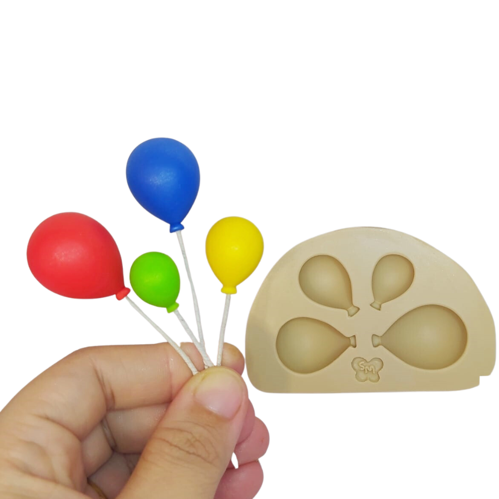 Molde de Silicone Kit Balões tradicional