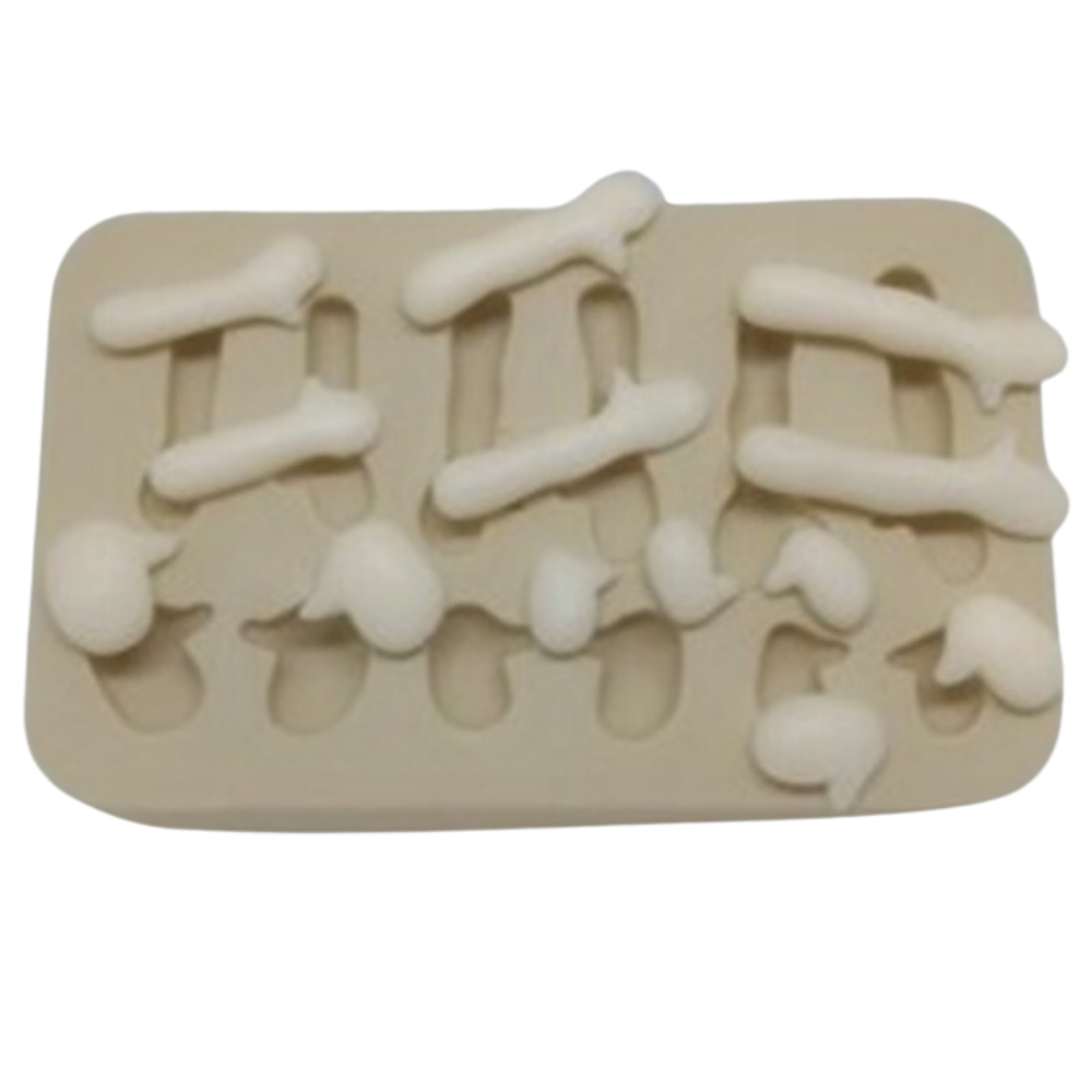 Molde de Silicone Kit bracinhos e luvas fofinhos - cód 380