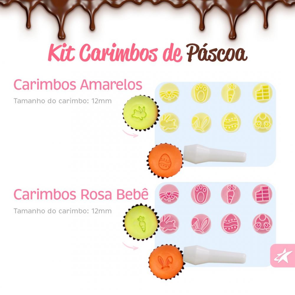 Kit Carimbos Pascoa Amarelo