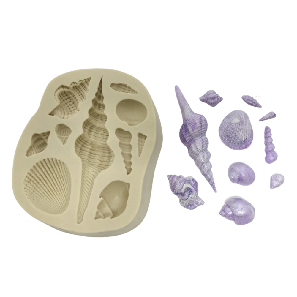 Molde de Silicone Kit Conchas Mod 2 - Cód 450