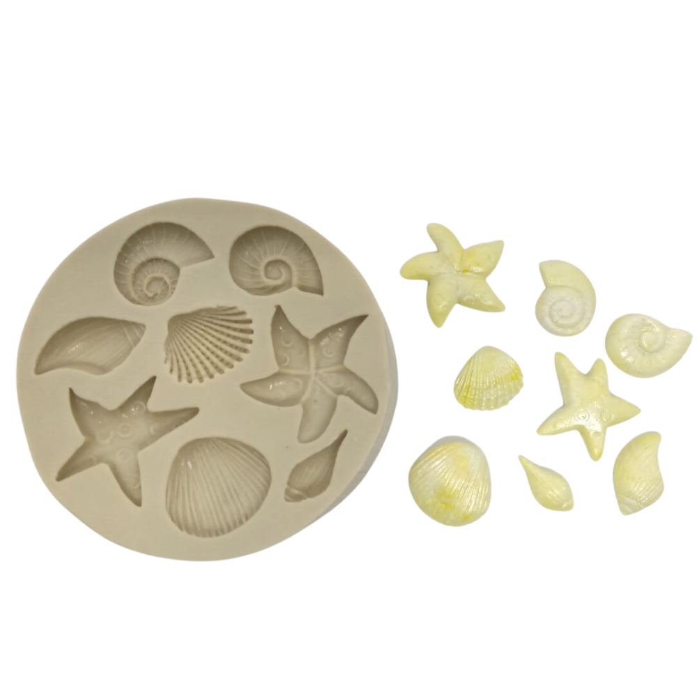Molde de Silicone Kit Conchas Mod 3 - Cód 451
