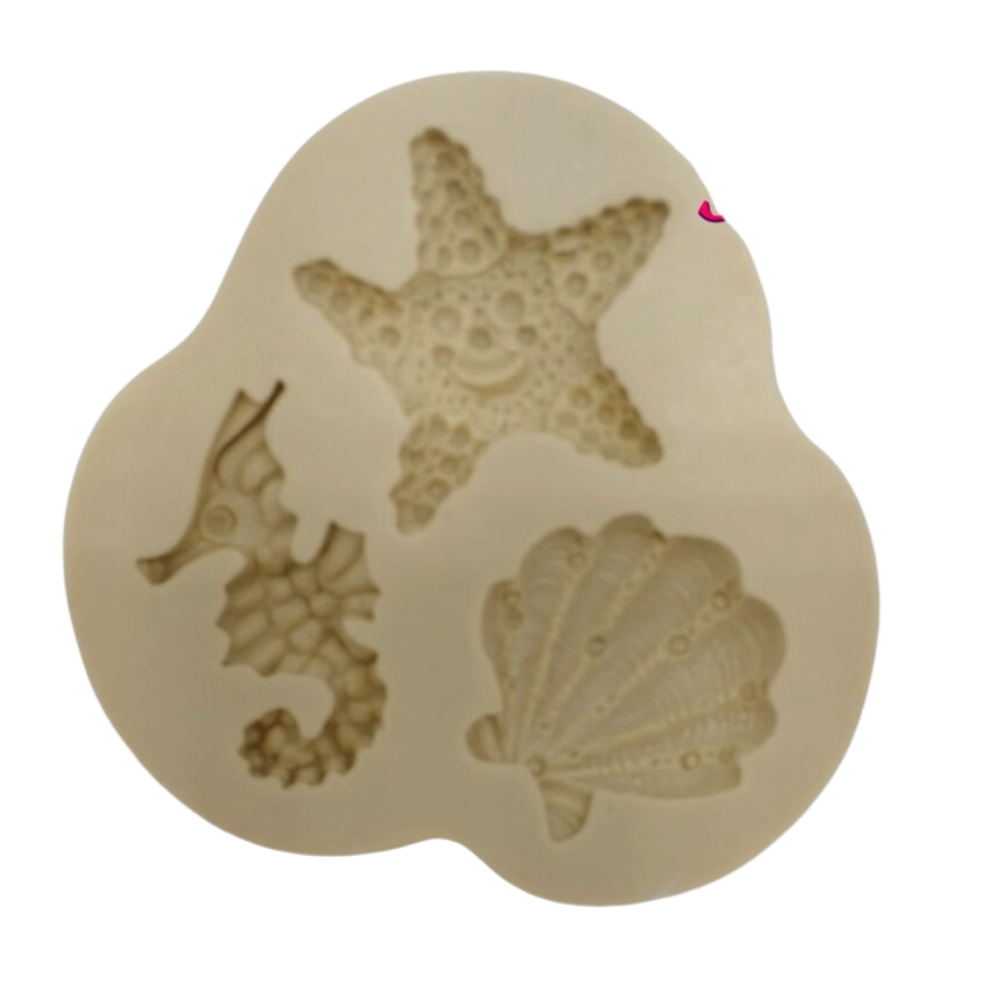 Molde de Silicone Kit Conchas Mod 4 - Cód 452