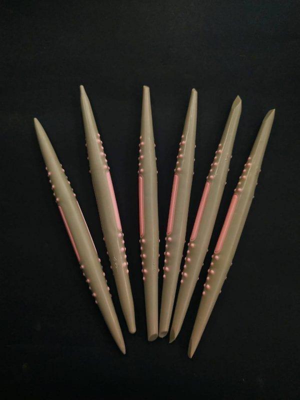 Kit Estecas Emborrachadas 6 peças