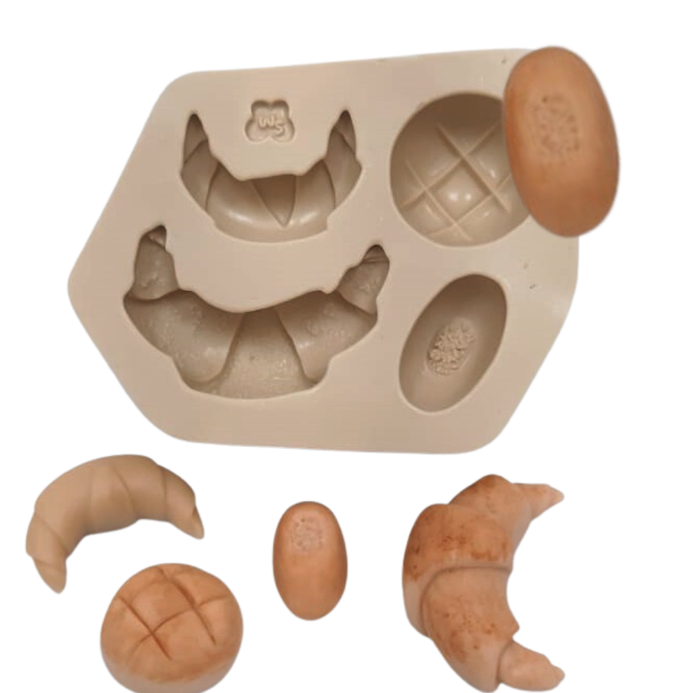 Molde de Silicone Kit Pães Modelo 1 - Cód 733