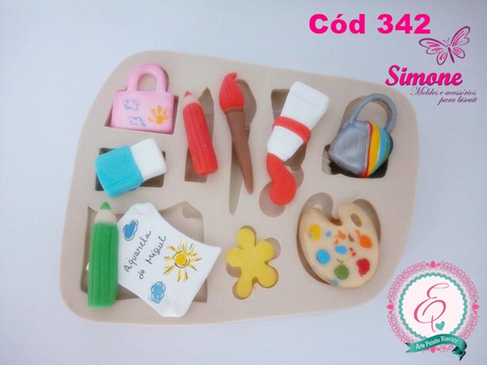 Molde de silicone Kit pintura - cód 342