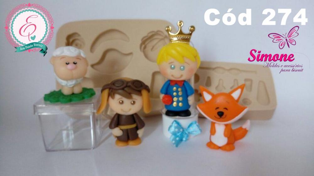 Molde de silicone Kit Príncipe Paixão - cód 274