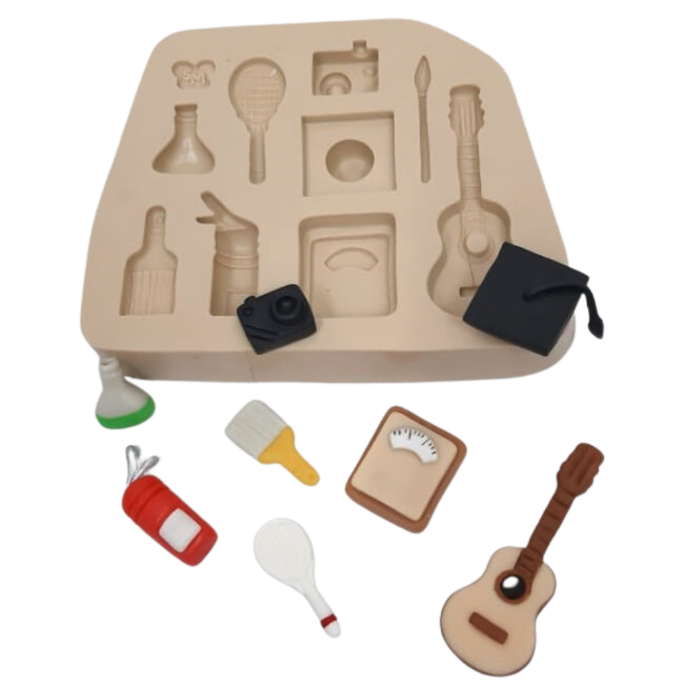 Molde de Silicone Kit Profissões Modelo 2 - Cód 725
