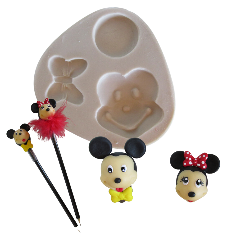Molde de silicone - Kit Ratinho/Ratinha P - cód 123