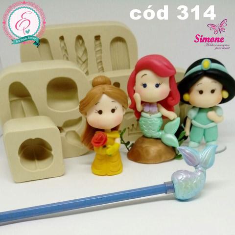 Molde de silicone Kit Realeza Paixão Combo cód 314