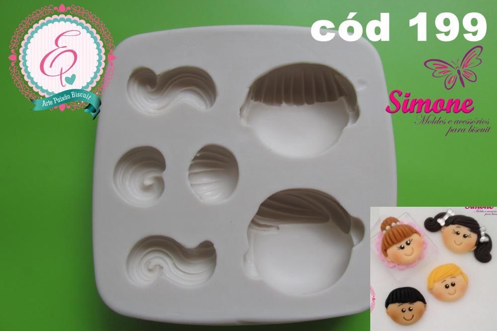 Molde de silicone - Kit rostinhos cód 199
