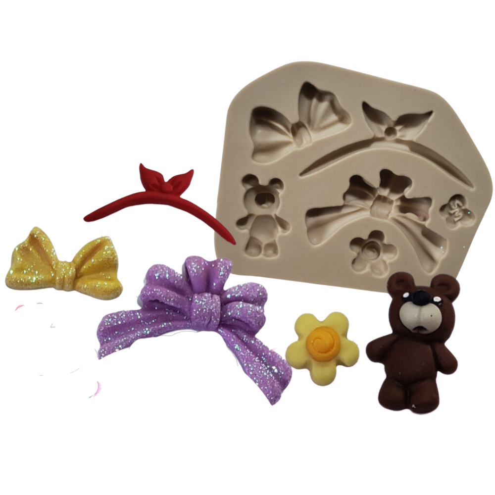 Molde de Silicone Laços Baby - Cód 1283