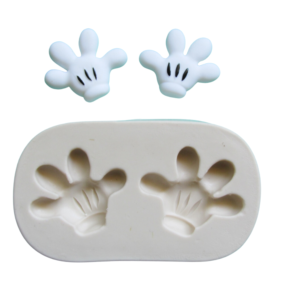 Molde de silicone - Mãos de Ratinho/Ratinha cód 178