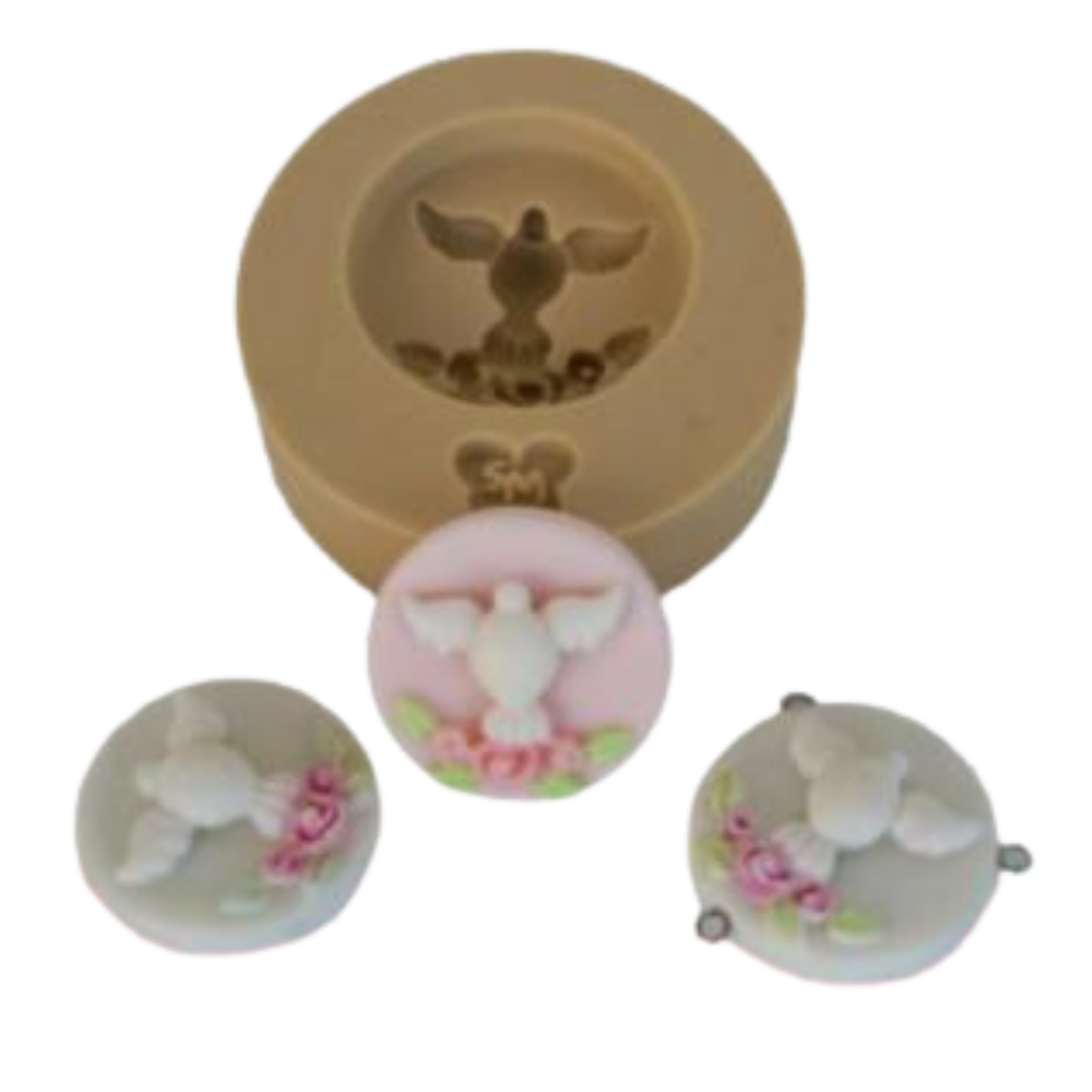 Molde de Silicone Medalha Divino - P - Cód 1072