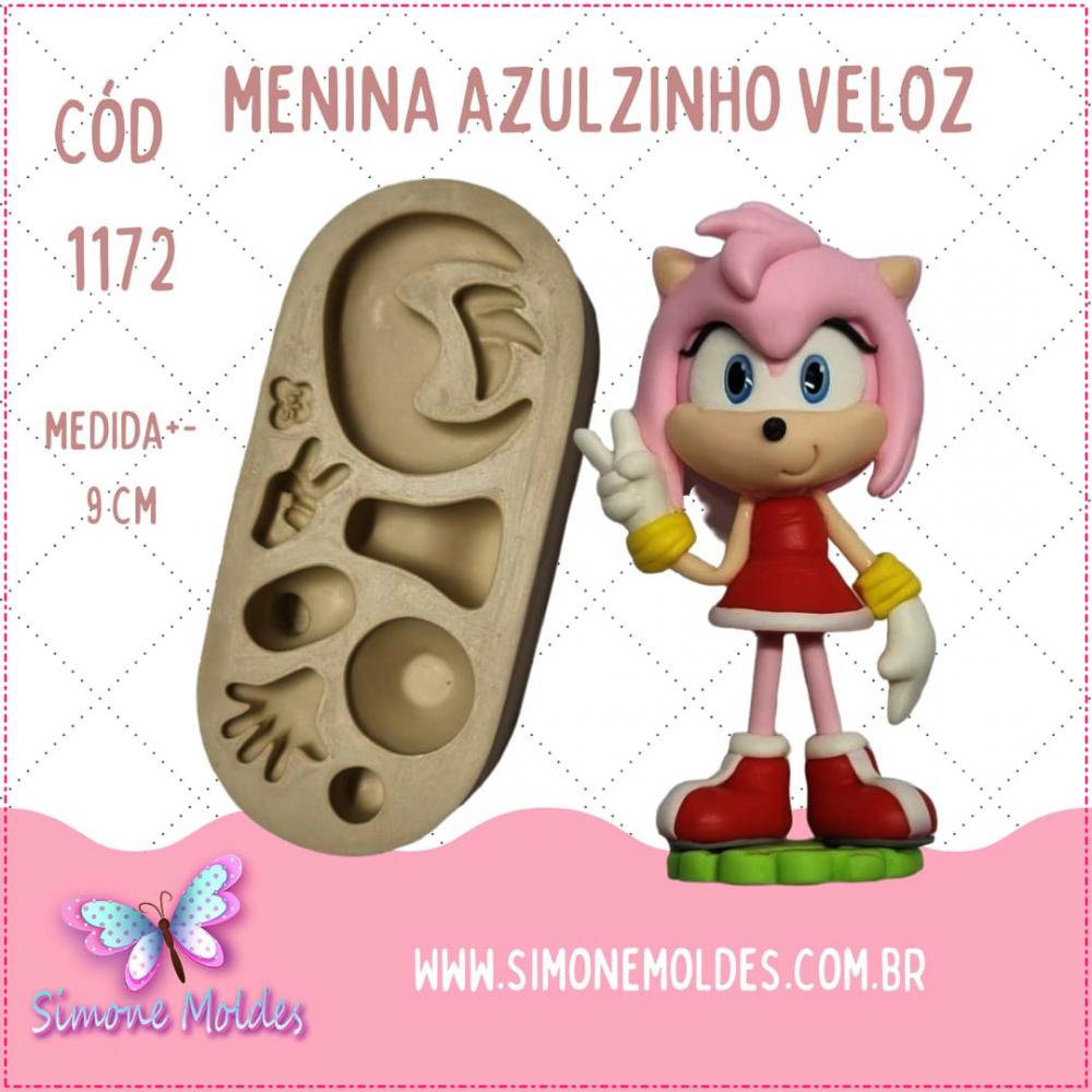 Quadro Personagem Da Série Sonic Amy Rose Com Moldura