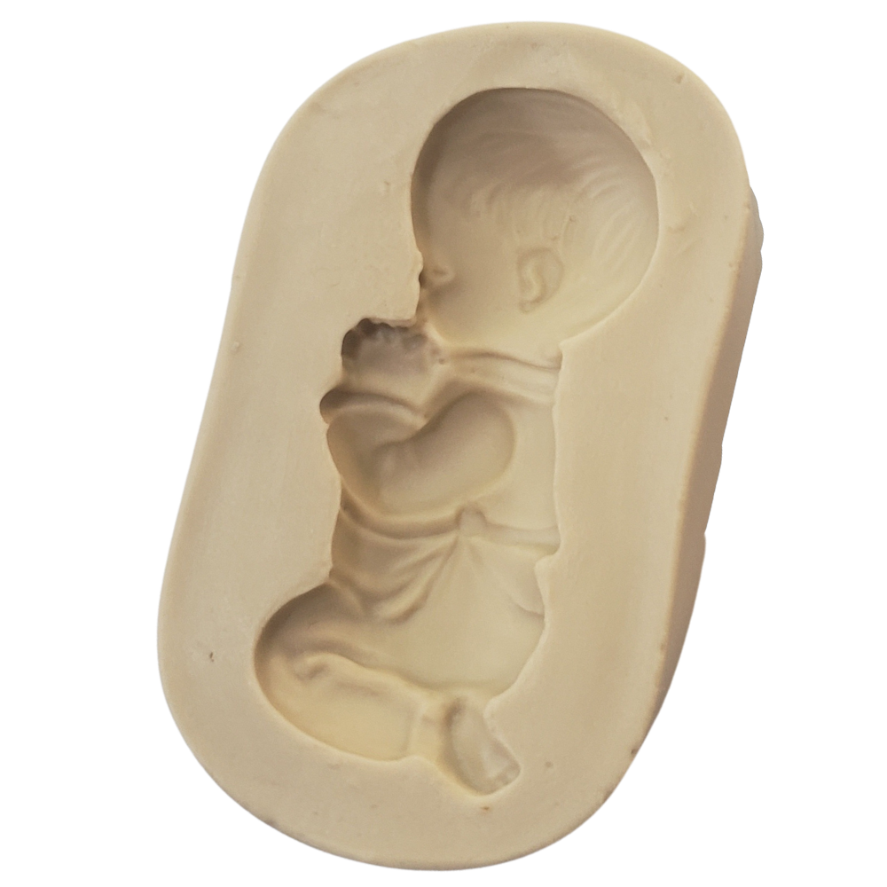Molde de Silicone Menino Rezando - Cód 078