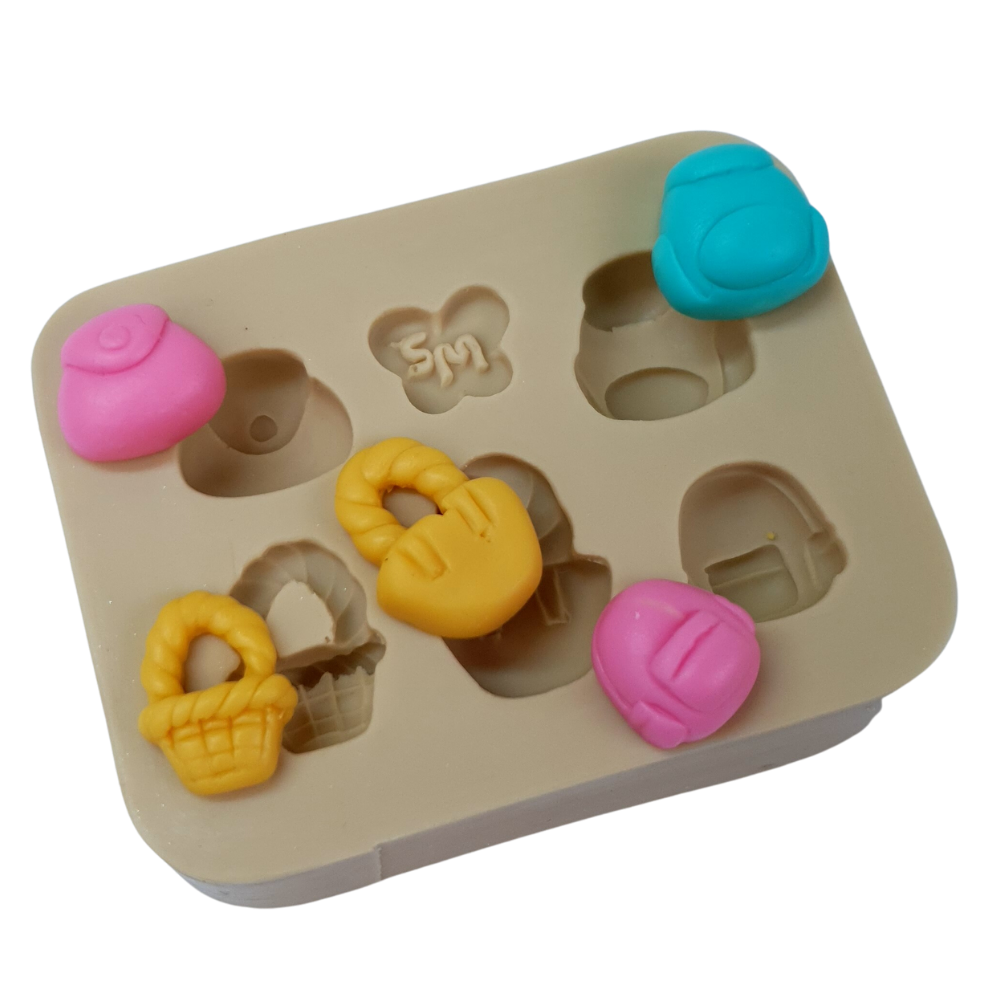 Molde de Silicone Micro Apliques 10 - Bolsas - Cód 908