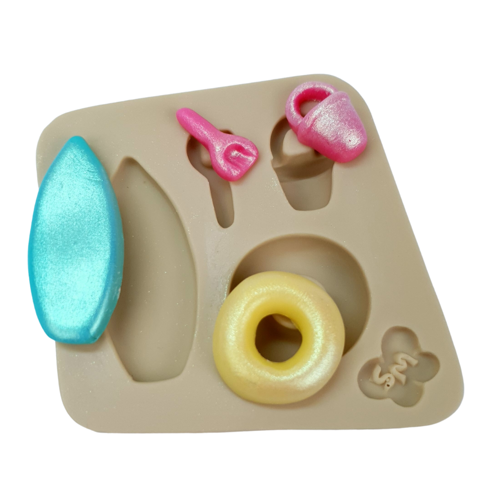 Molde de Silicone Micro Apliques 11 - Praia - Cód 913