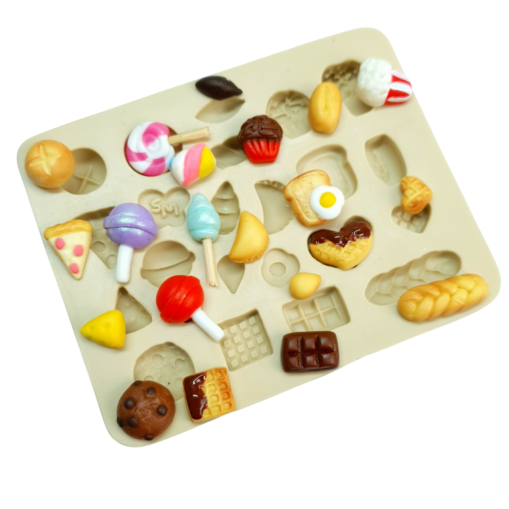 Molde de Silicone Micro Apliques 5 - Delicias