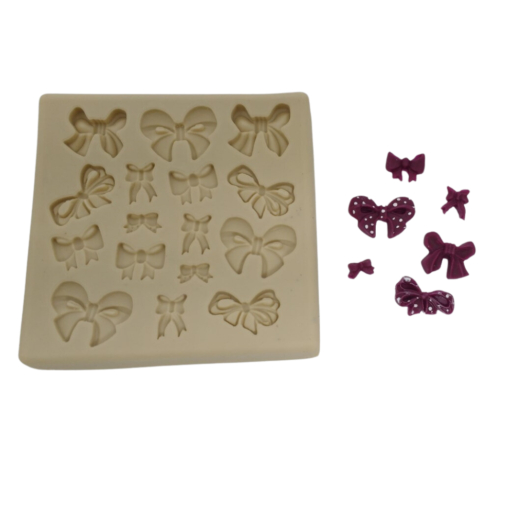 Molde de Silicone Micro Lacinhos - Cód 449