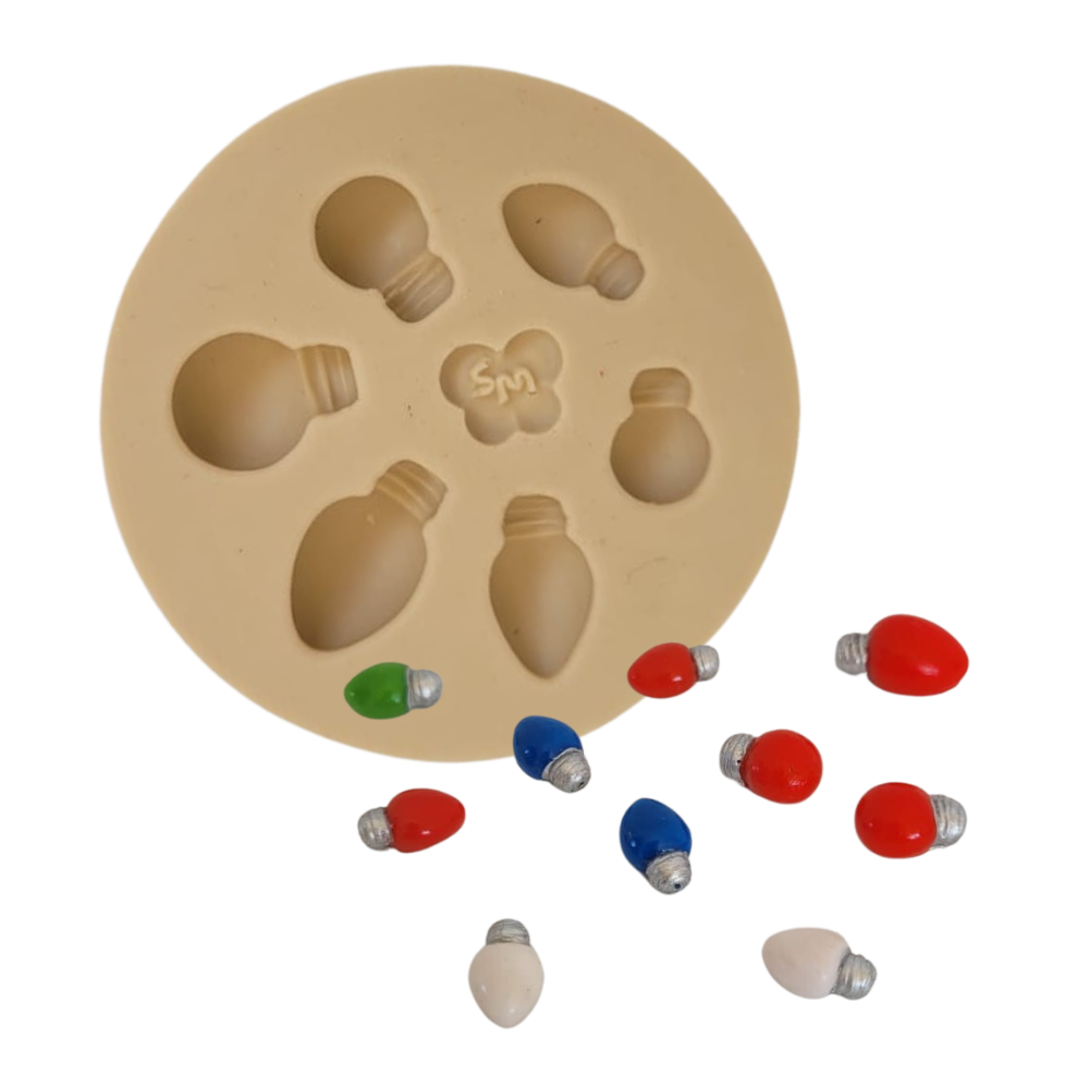 Molde de Silicone Mini Luzes Natalinas - Cód 1363