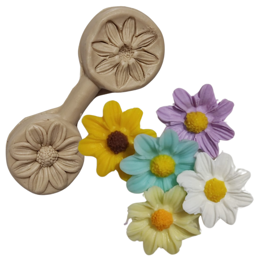 Molde frisador de flor margarida - cód 1452