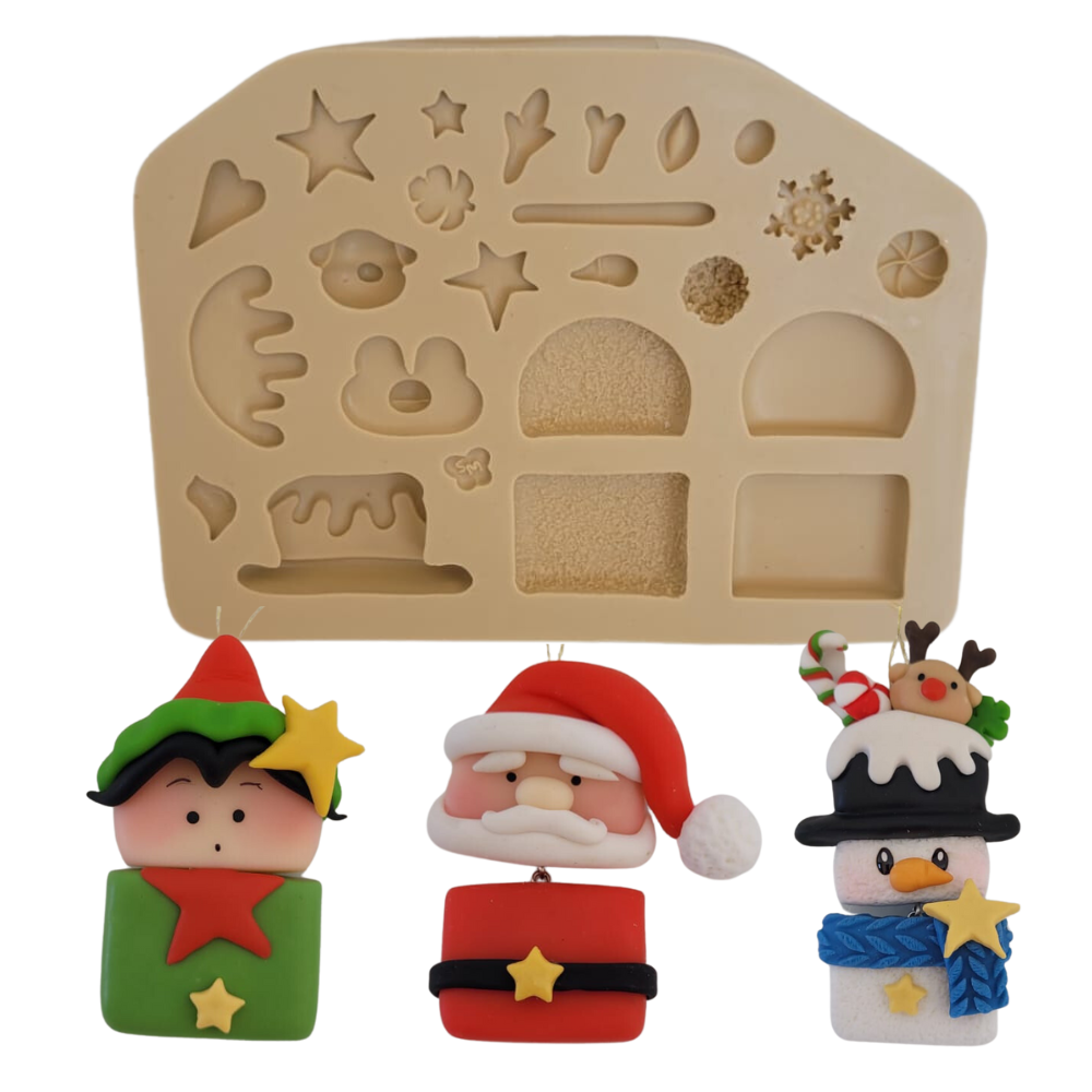 Molde de Silicone Multi Natal - Cód 1365