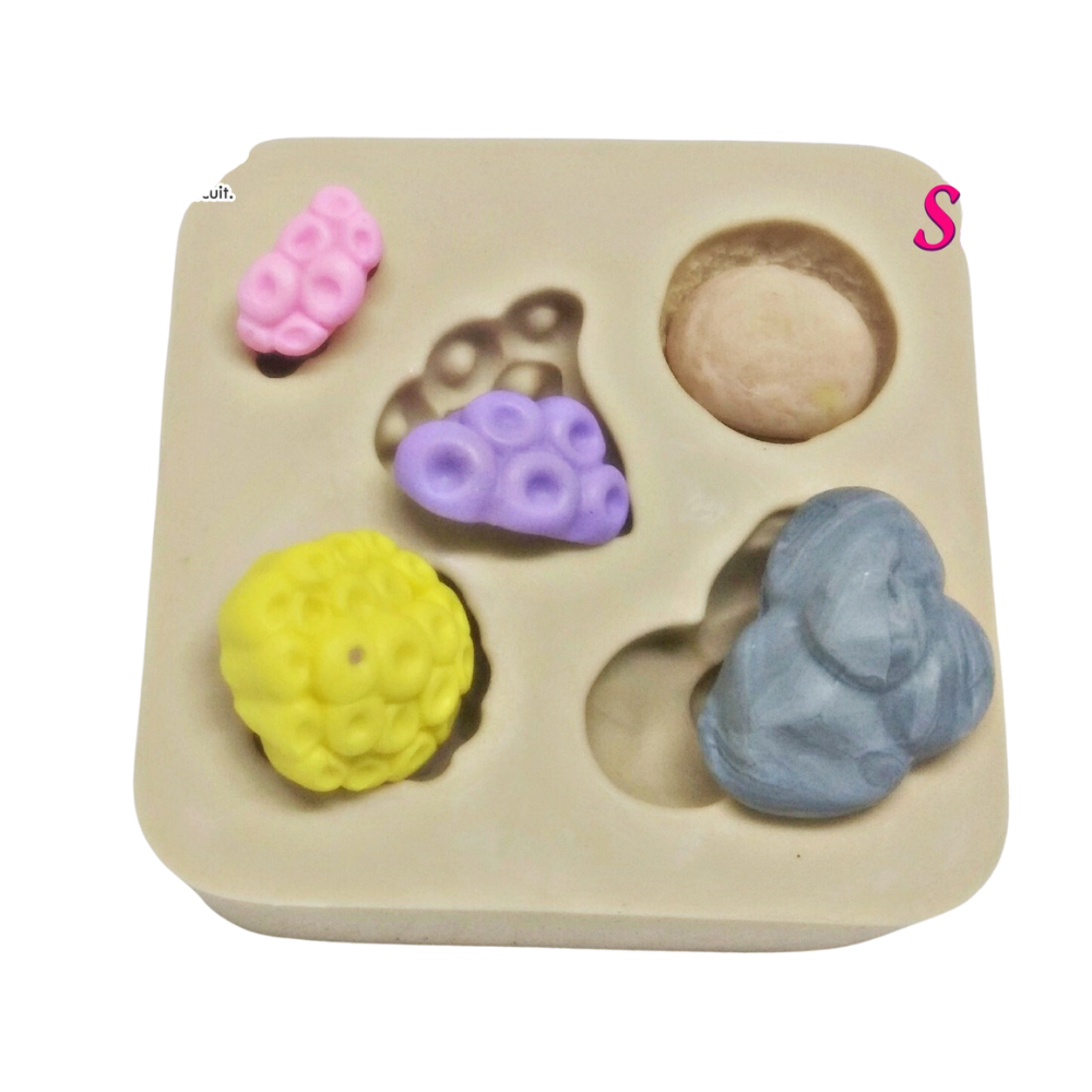 Molde de Silicone Mundo Marinho 1 Coral - Cód 413