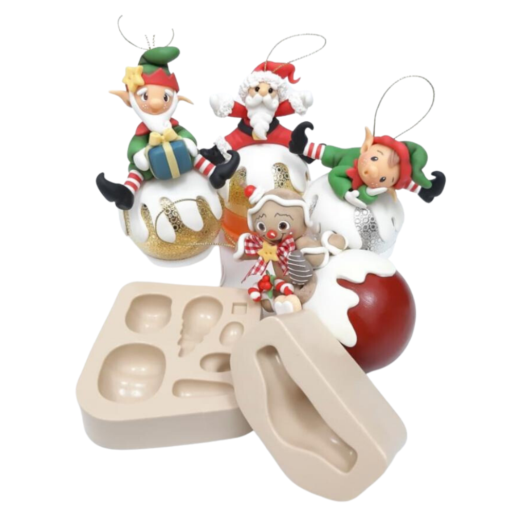 Molde de Silicone Natal na Bola Versatil