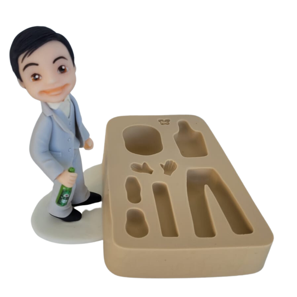 Molde de Silicone Noivo - Cód 1088