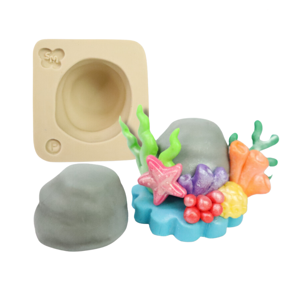 Molde de Silicone Pedra 3D - P - Cód 1054