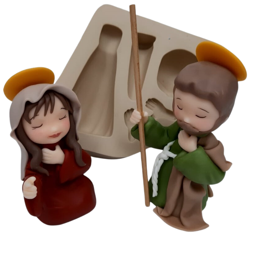 Molde de Silicone Personagens Natalinos - Cód 937