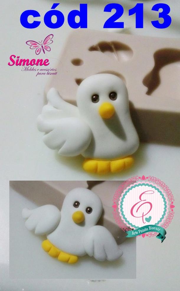 Molde de silicone Pomba da Paz cód 213