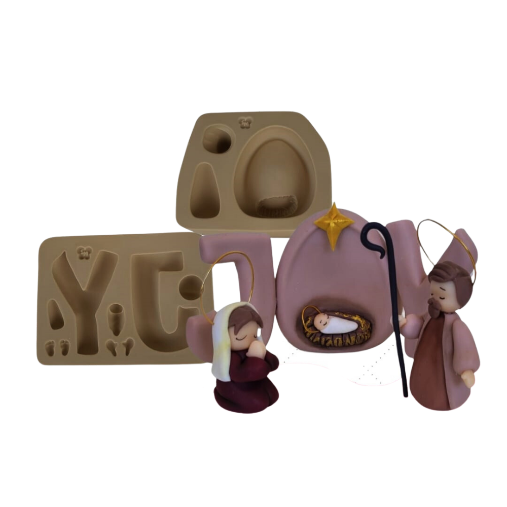 Molde de Silicone Presepio Natalino Joy - Cód 1321