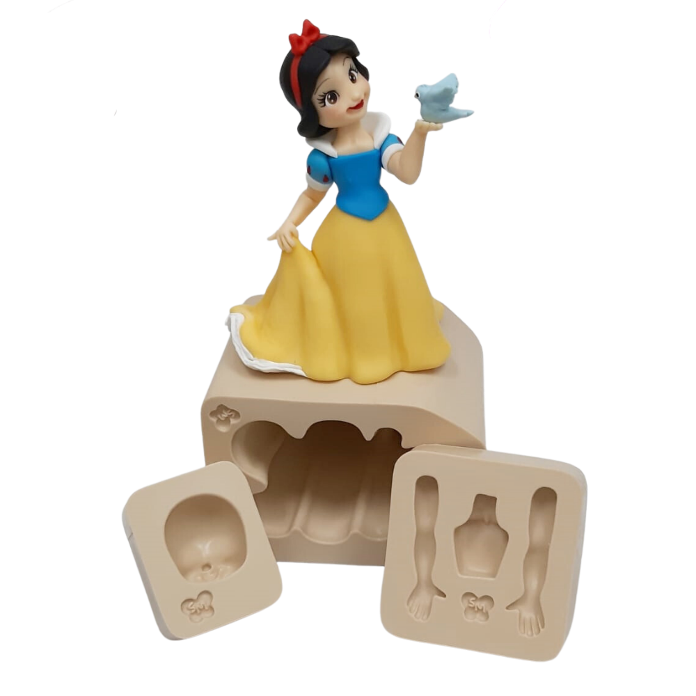 Molde de Silicone Princesa Neve Branca - Cód 722