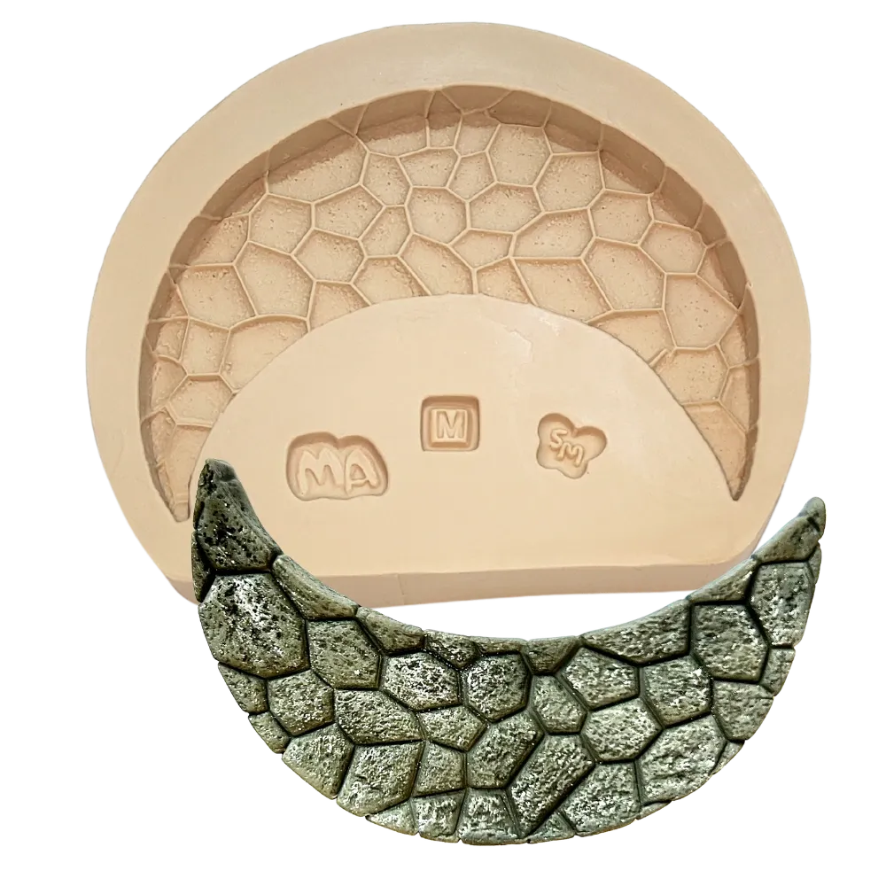 Molde de Silicone Base Tapa Ervas Pedra M - Cód 2360
