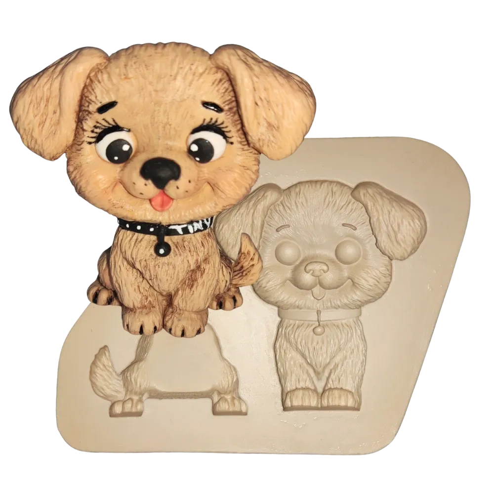 Molde de Silicone Cachorrinho Cut - Cód 2401
