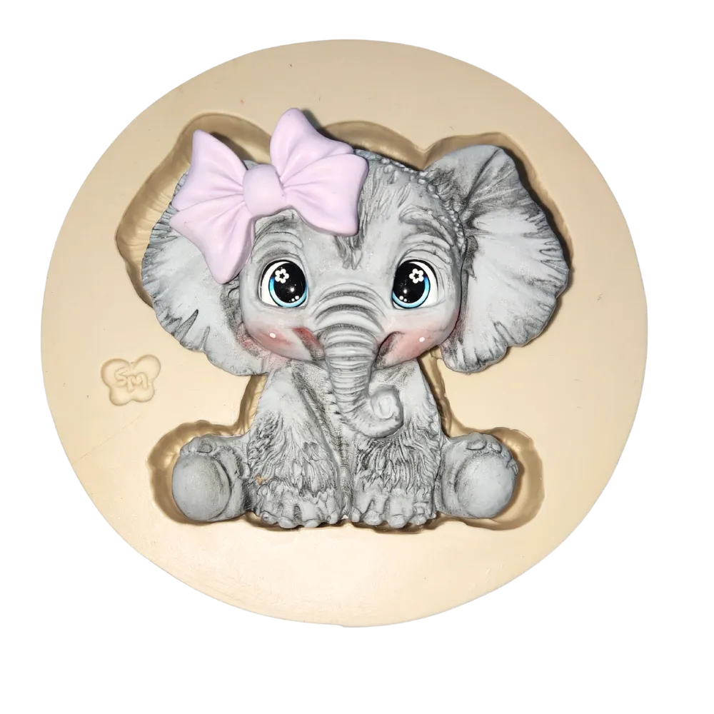 Molde de Silicone Elefante - Cód 2398