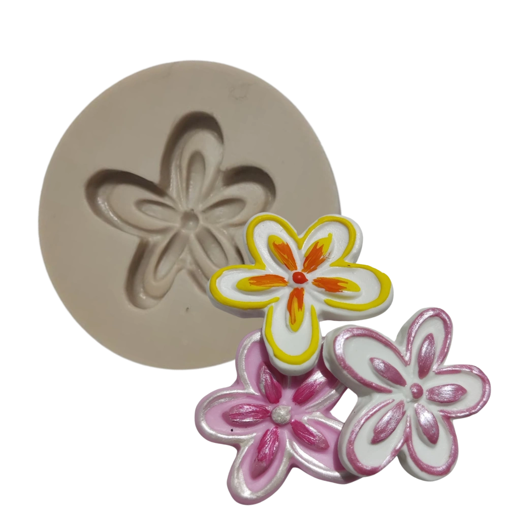 Molde de Silicone - Flor do Campo - Cód 072