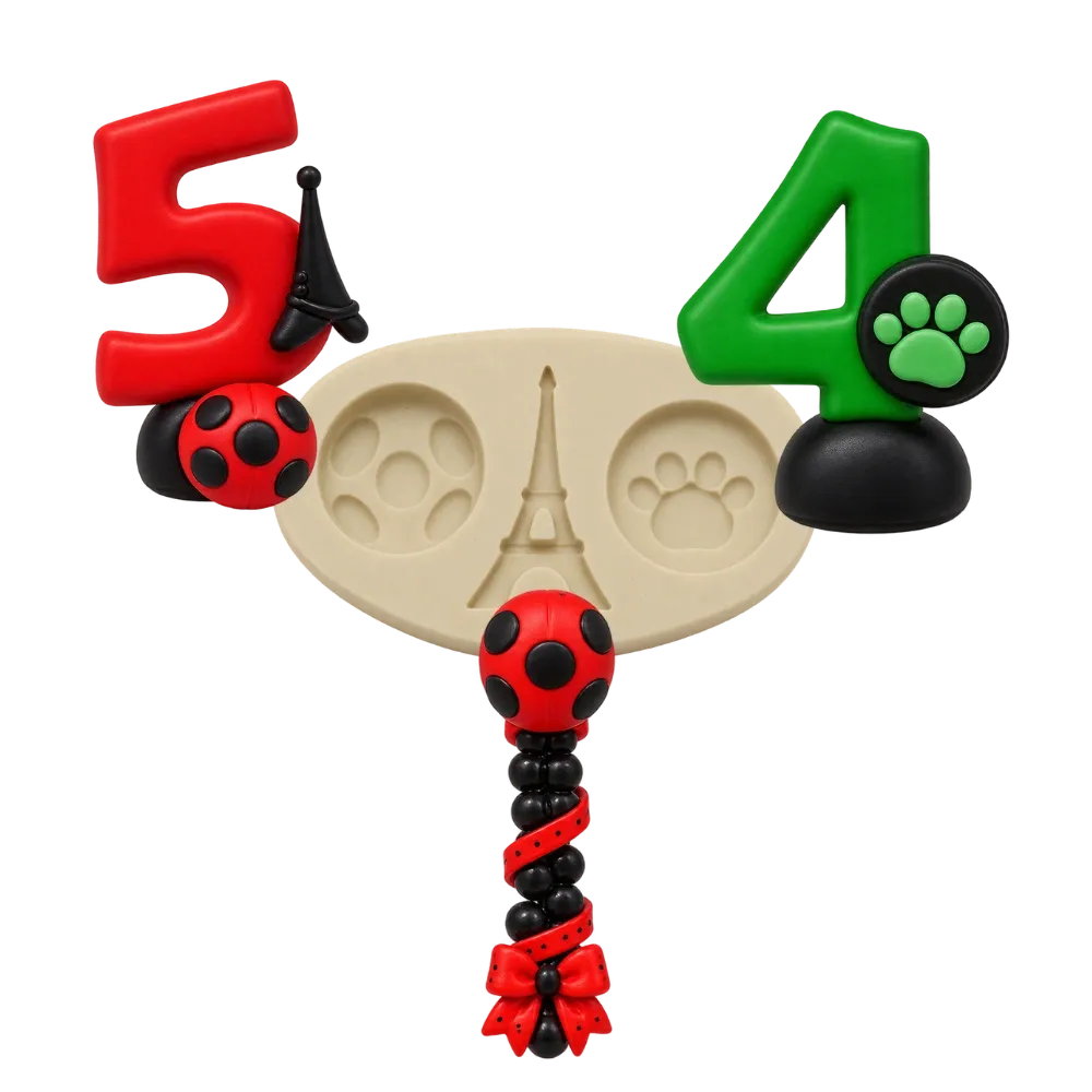 Molde de Silicone Kit Bug - Cód 385