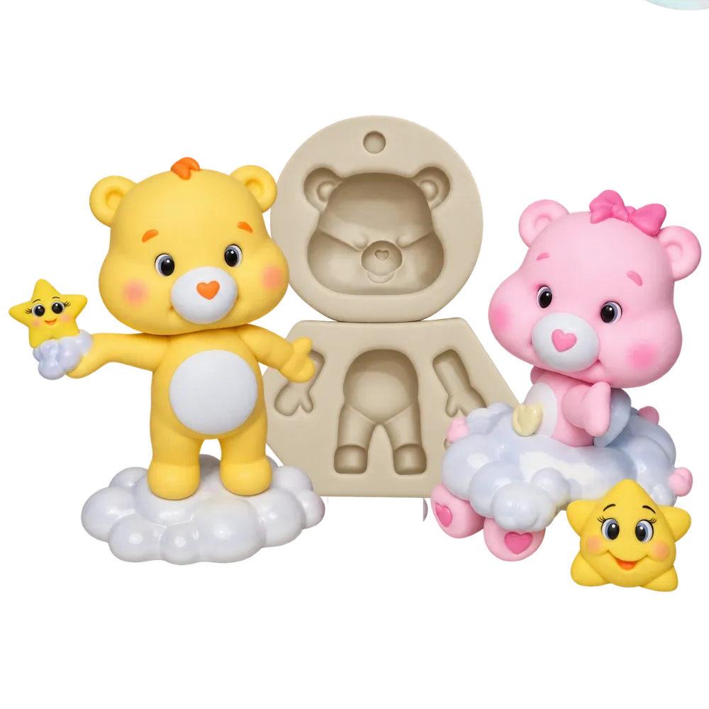 Molde de Silicone Mag Ursinhos Colorinhos - Cód 2145
