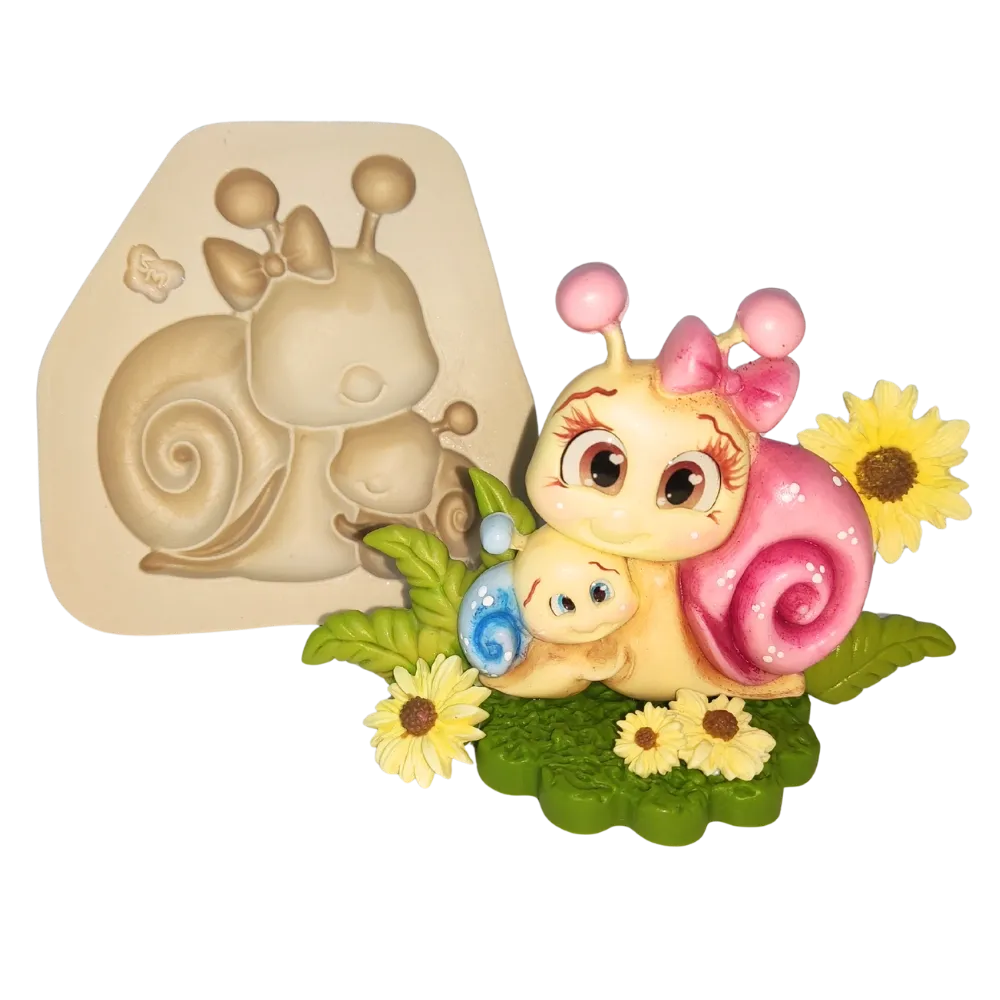 Molde de Silicone Mamãe Caramujo - Cód 2403