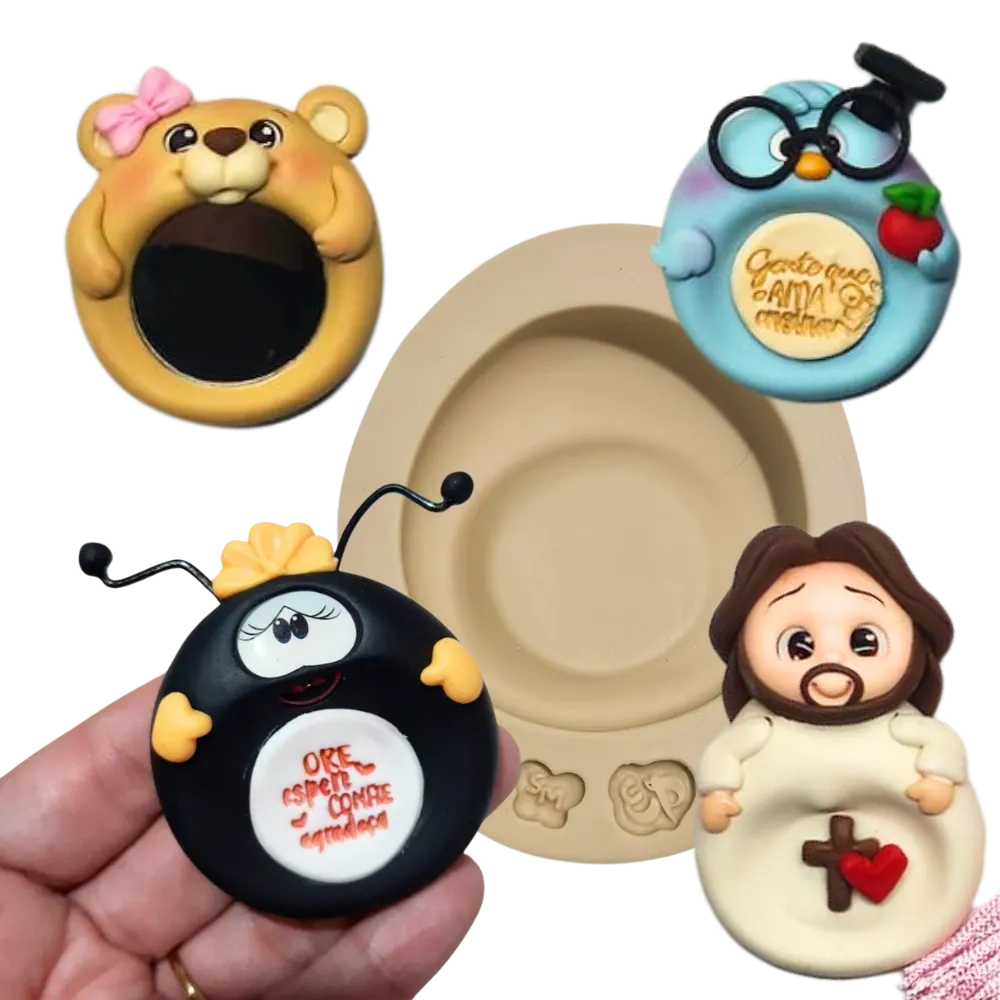 Molde de Silicone Pedra da Calma Paixão Oval - Cód 2329