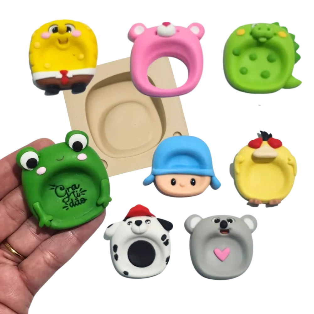 Molde de Silicone Pedra da Calma Paixão Quadrada - Cód 2330
