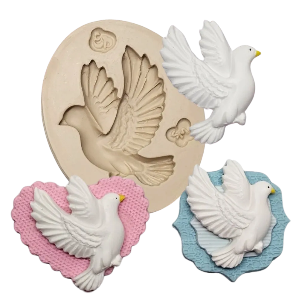 Molde de Silicone Pomba Realista Paixão - Cód 2334