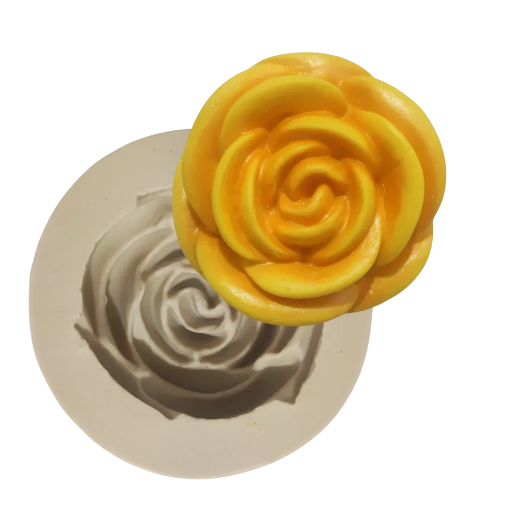 Molde de Silicone Rosa G - Cód 2427